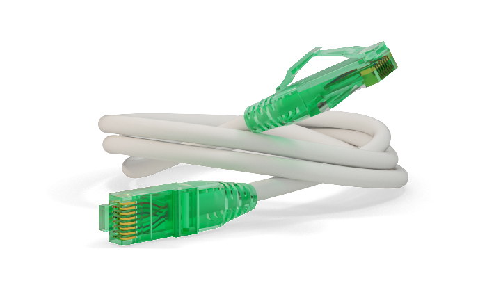 Патч-корд Hyperline U/UTP, Cat.6a (100% Fluke Component Tested) 10G, LSZH, 0.5 м, белый